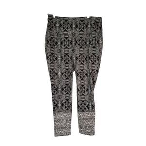 Chico's Black and White Pull-on Pants Chico’s Size 2P